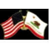 CALIFORNIA PIN STATE FLAG USA FRIENDSHIP FLAGS PIN